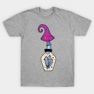 Crystal healing mushroom potion T-Shirt